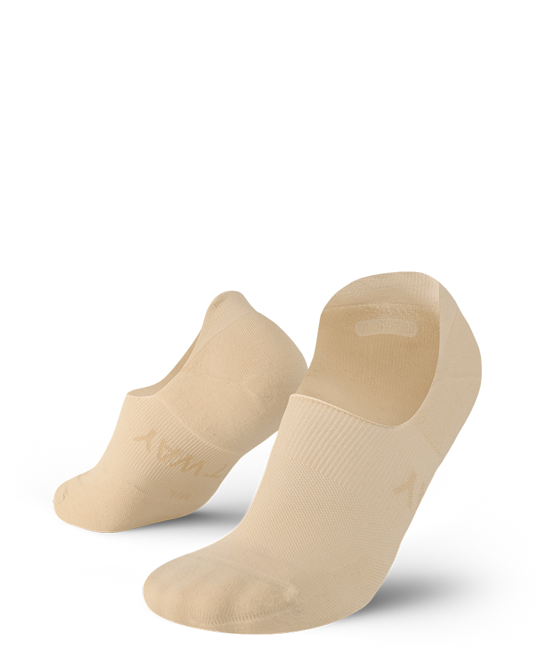Flagship No Show Socks Beige