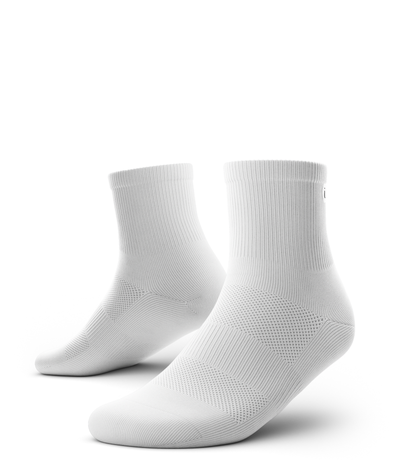 Flagship Quarter Socks White