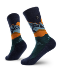 Alpenglow Merino Wool Lite Crew Socks