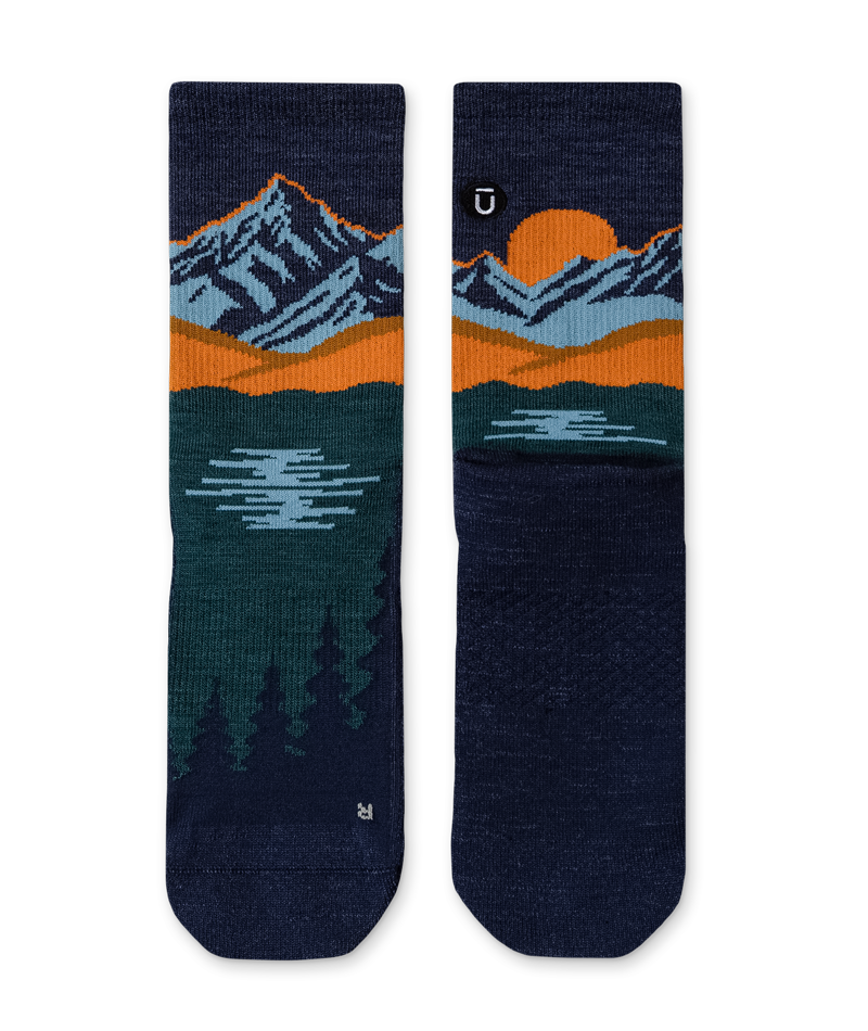 Alpenglow Merino Wool Lite Crew Socks