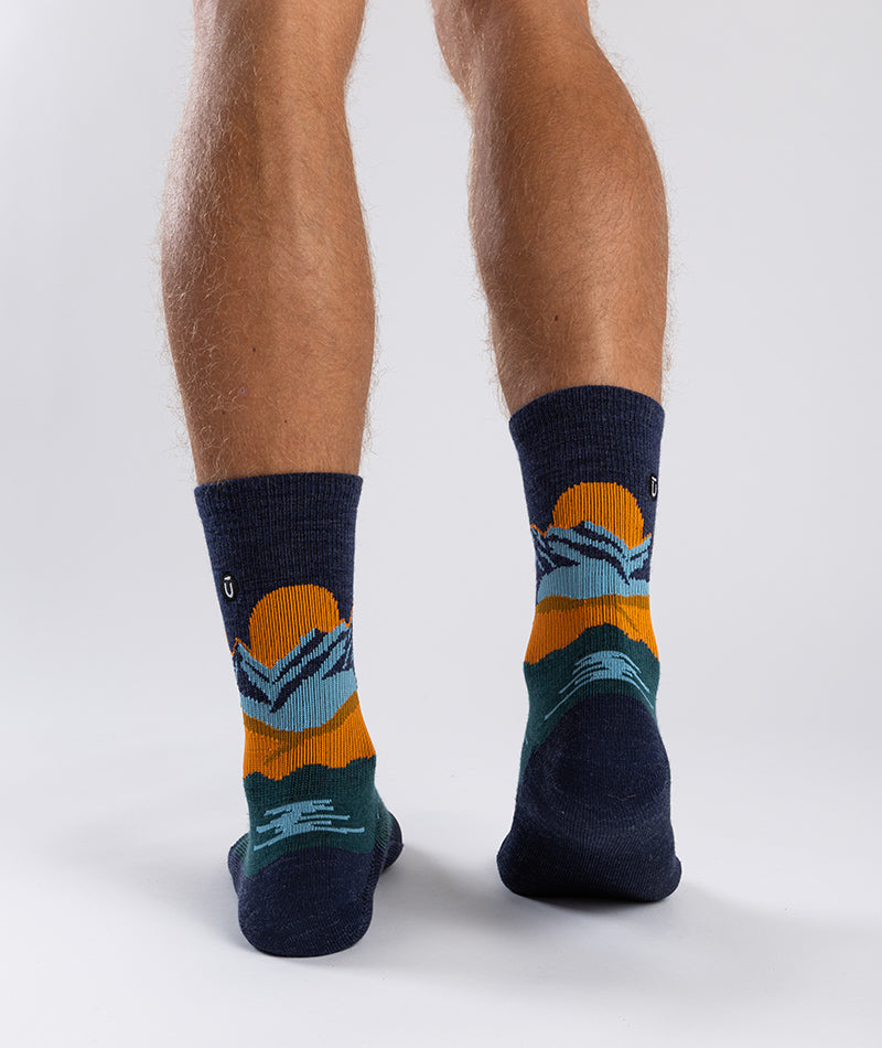 Alpenglow Merino Wool Lite Crew Socks