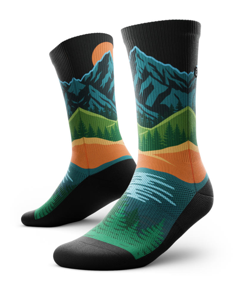Alpenglow Athletic Crew Socks