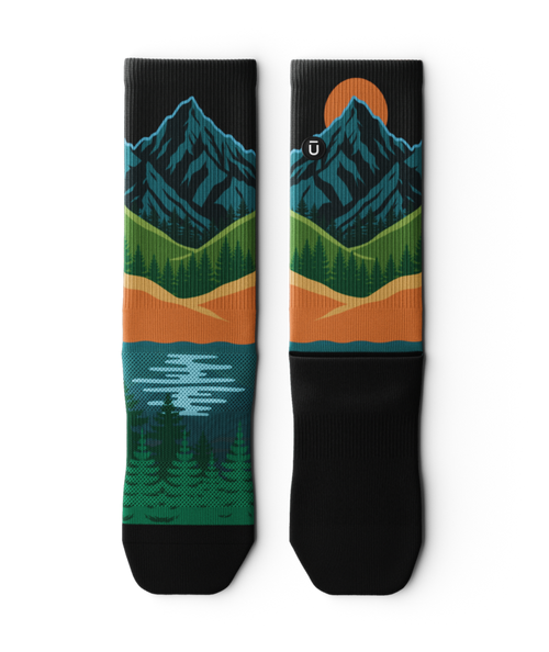 Alpenglow Athletic Crew Socks