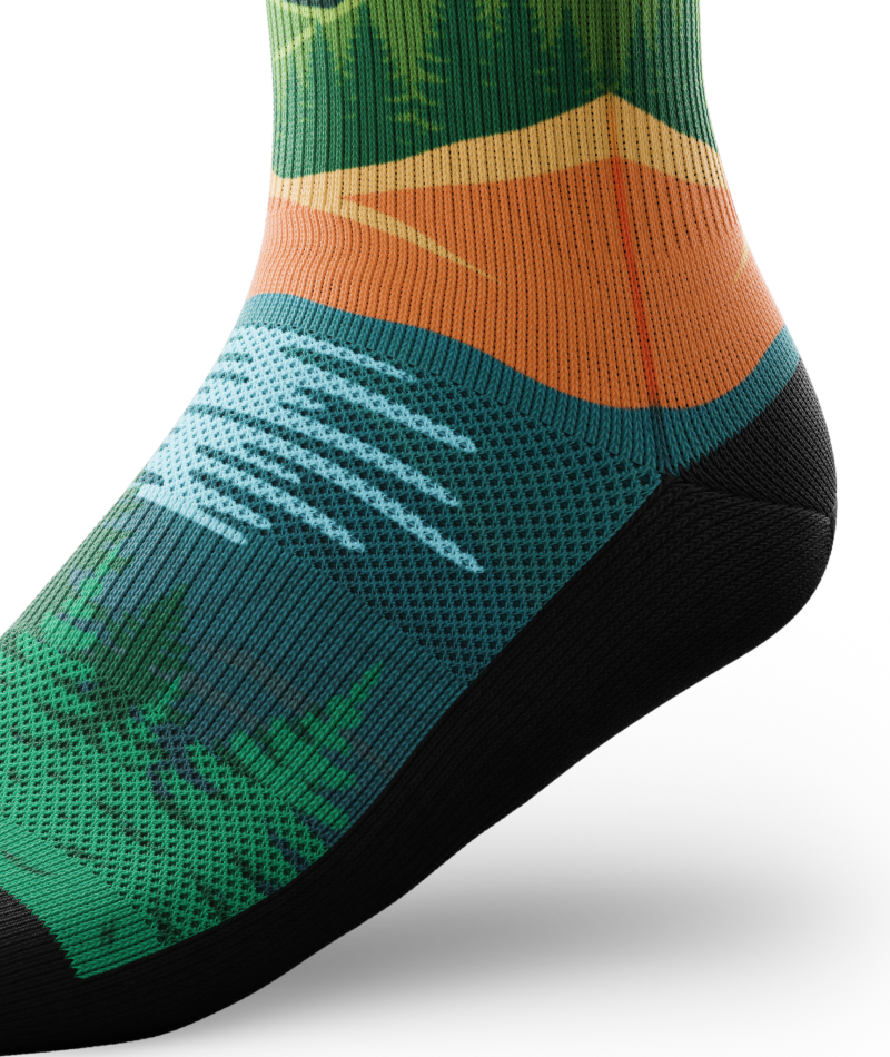 Alpenglow Athletic Crew Socks