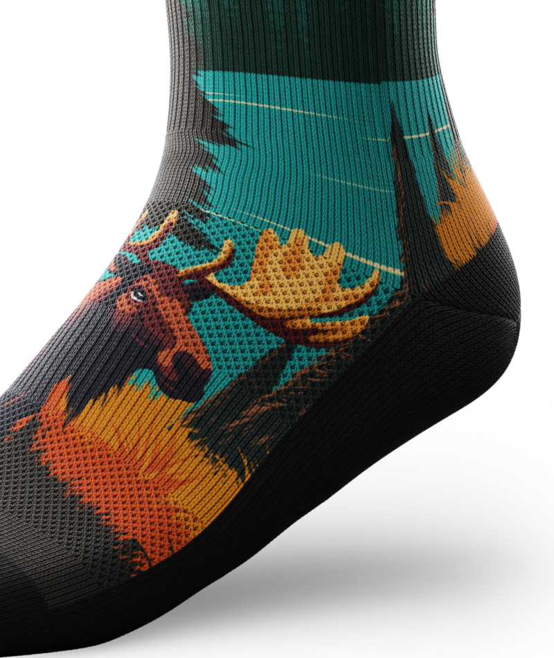 Antlers Athletic Crew Socks