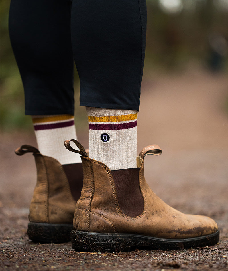 Merino Crew Socks Sand