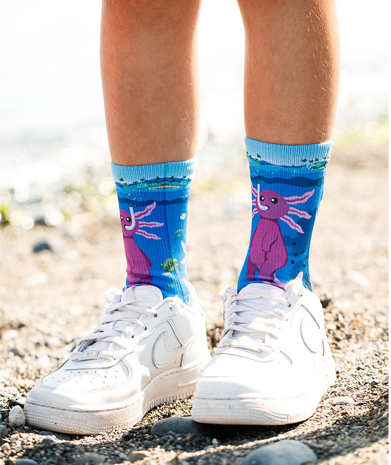 Enchanted Deep Athletic Crew Socks