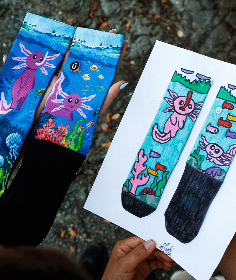 Enchanted Deep Athletic Crew Socks