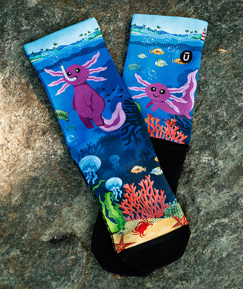 Enchanted Deep Athletic Crew Socks