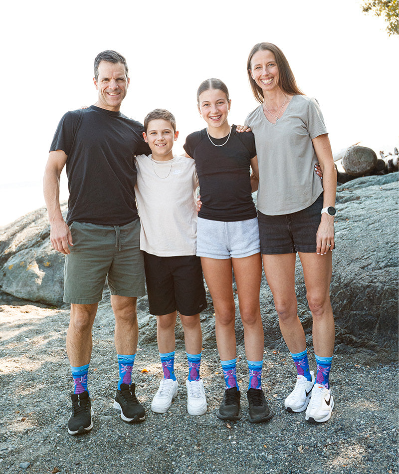 Enchanted Deep Athletic Crew Socks
