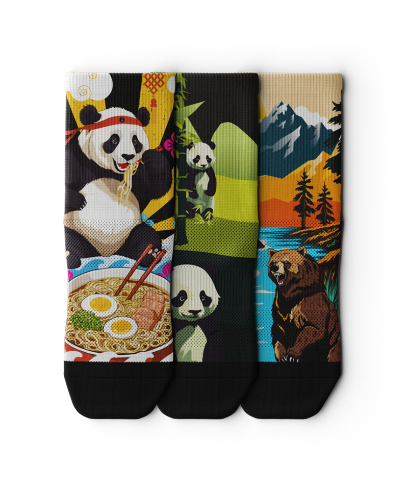 Bearonator Quarter Socks 3-Pack