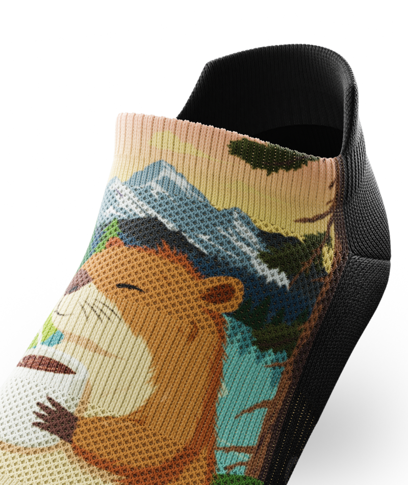 Beaver Buzz Athletic Ankle Socks