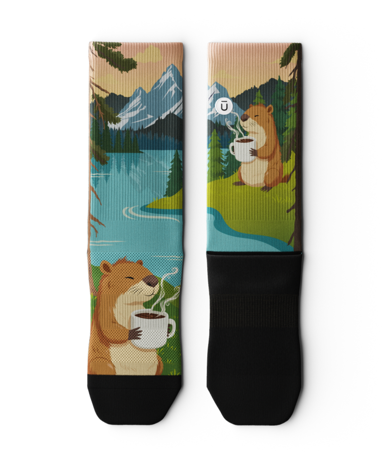Beaver Buzz Athletic Crew Socks