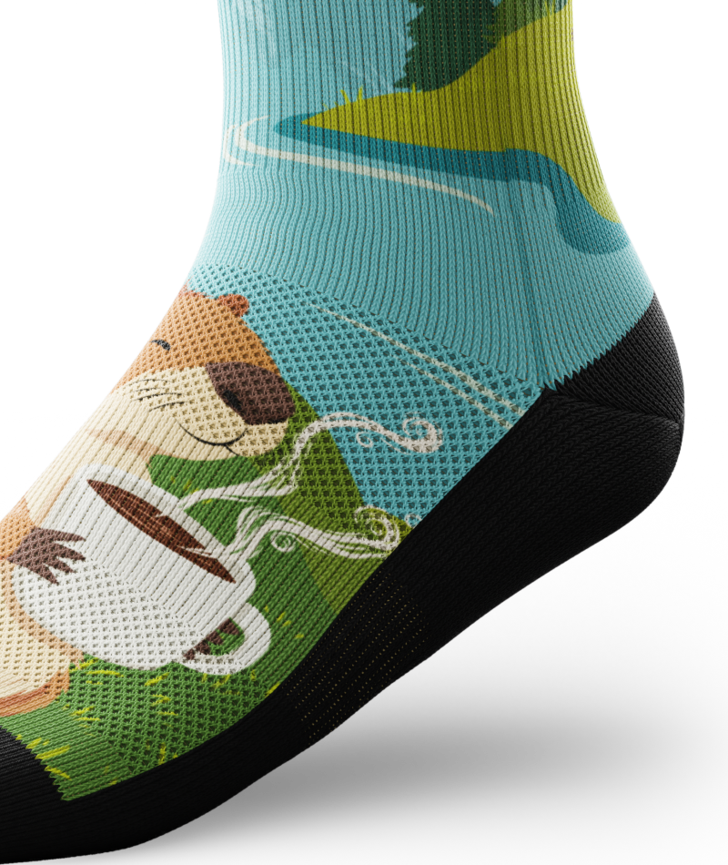 Beaver Buzz Athletic Crew Socks
