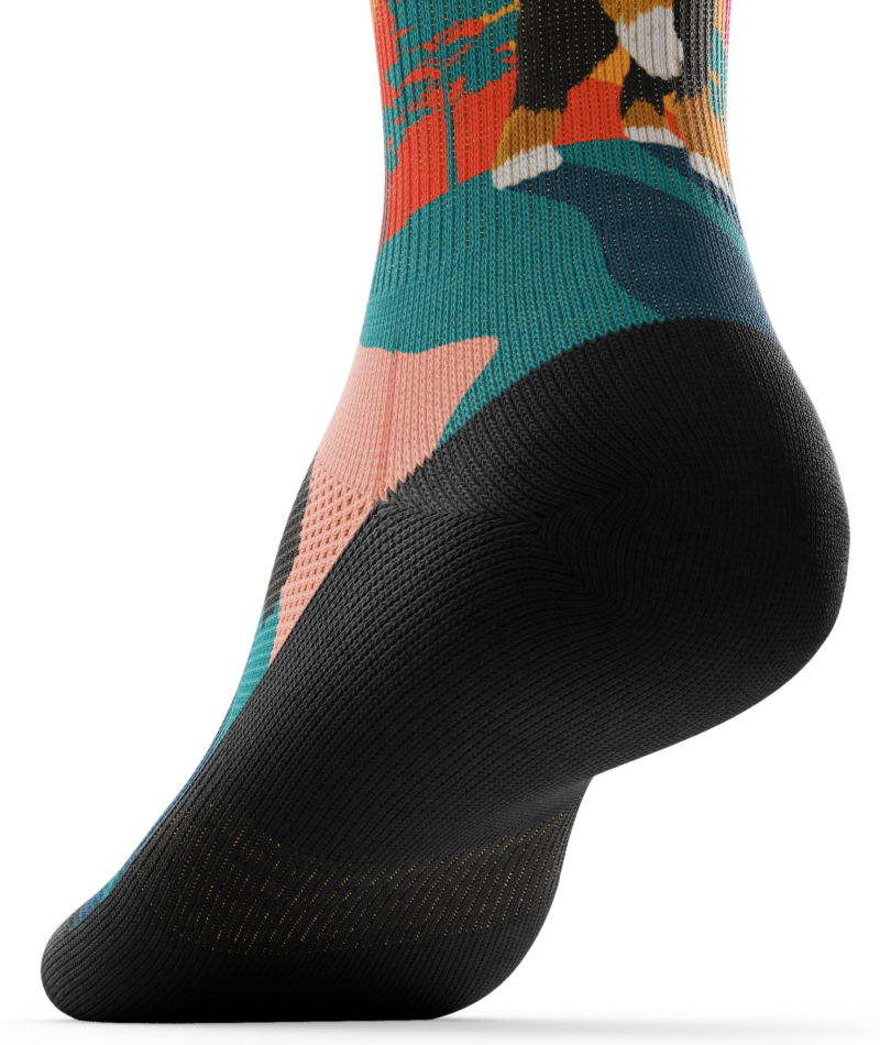 Bernedoodle Athletic Crew Socks