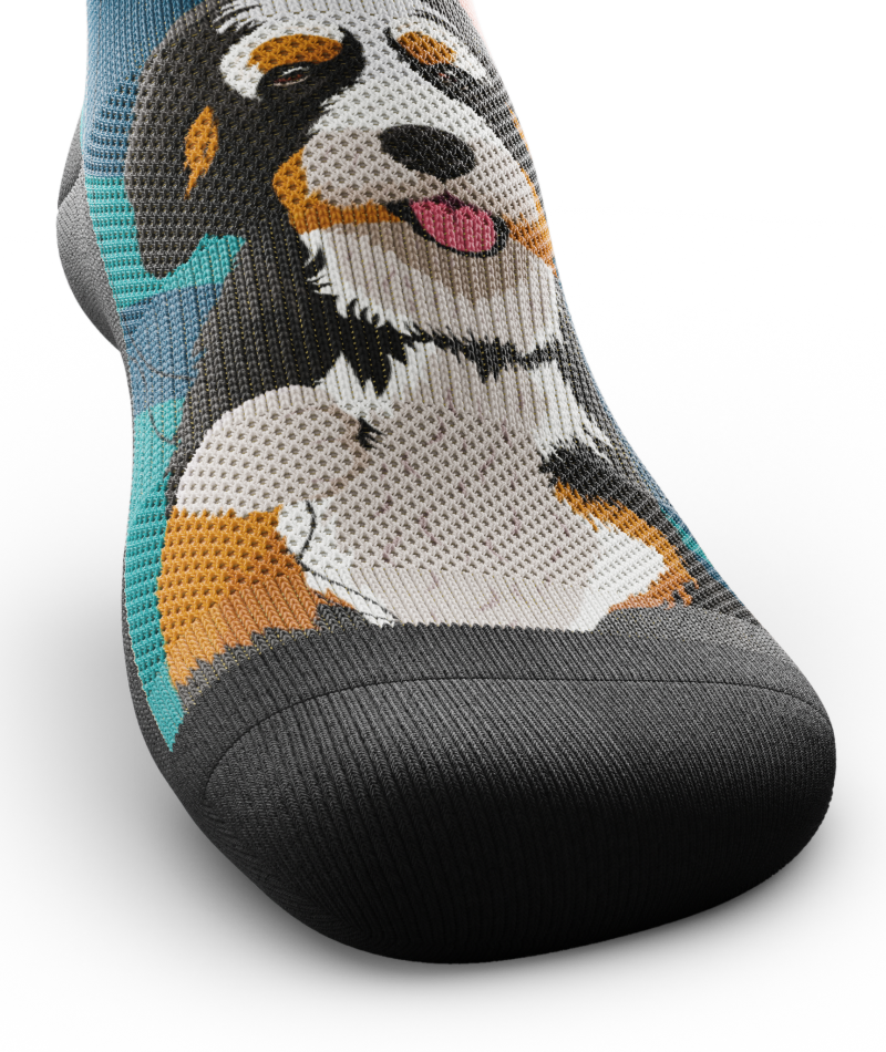 Bernedoodle Athletic Crew Socks