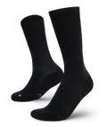 Chaussettes mi-hautes en laine mérinos noire haut de gamme