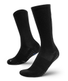 Flagship Black Merino Wool Lite Crew Socks