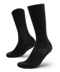 Flagship Black Merino Wool Lite Crew Socks