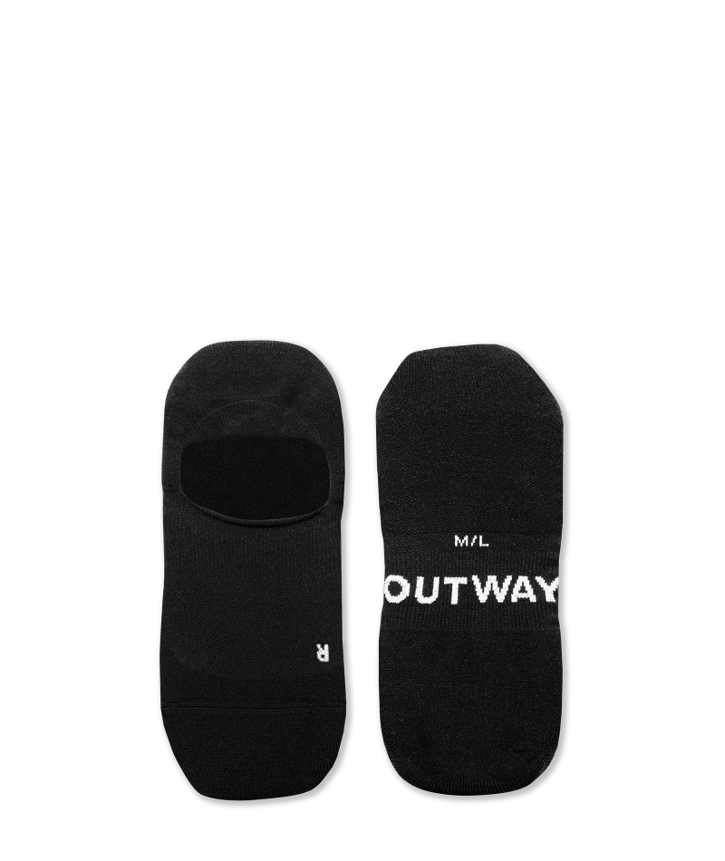 Flagship Black No Show Socks