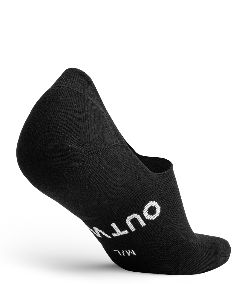 Flagship Black No Show Socks