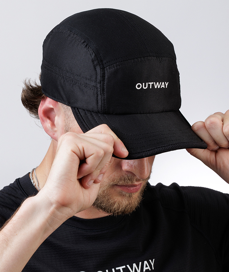 Black Running Cap