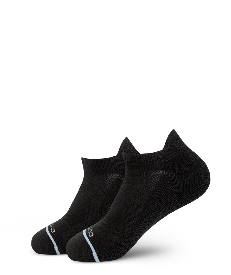 Chaussettes courtes Signature en coton Supima noir