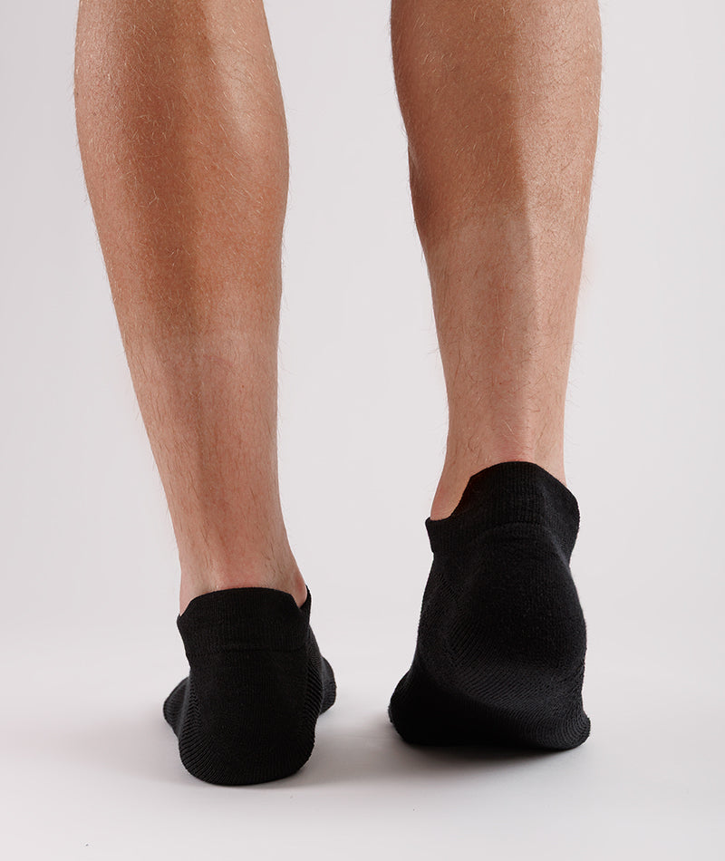 Chaussettes courtes Signature en coton Supima noir