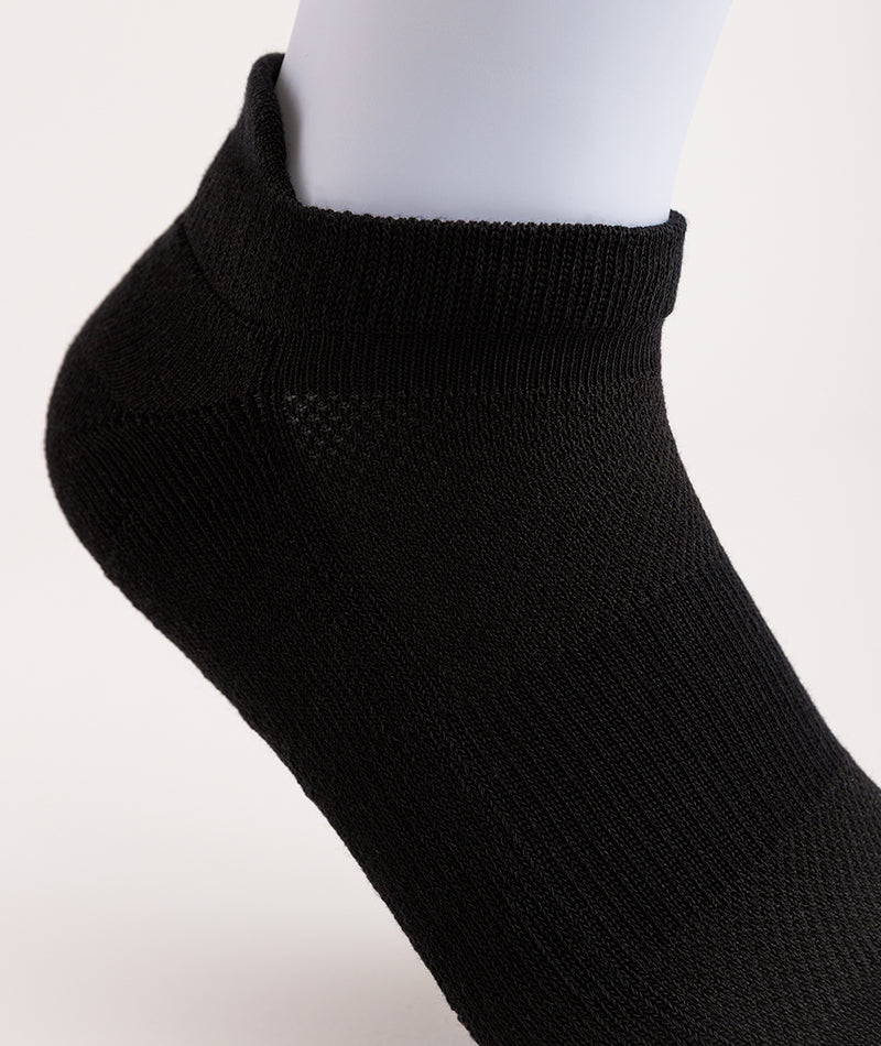 Chaussettes courtes Signature en coton Supima noir