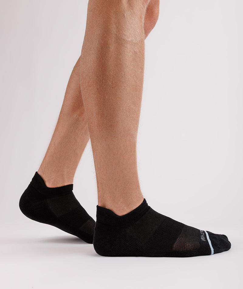 Chaussettes courtes Signature en coton Supima noir