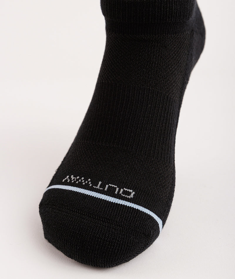 Chaussettes courtes Signature en coton Supima noir