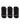 Flagship Black Supima Cotton Ankle Socks 3-Pack