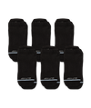Flagship Black Supima Cotton Ankle Socks 6-Pack