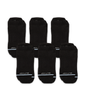 Flagship Black Supima Cotton Ankle Socks 6-Pack