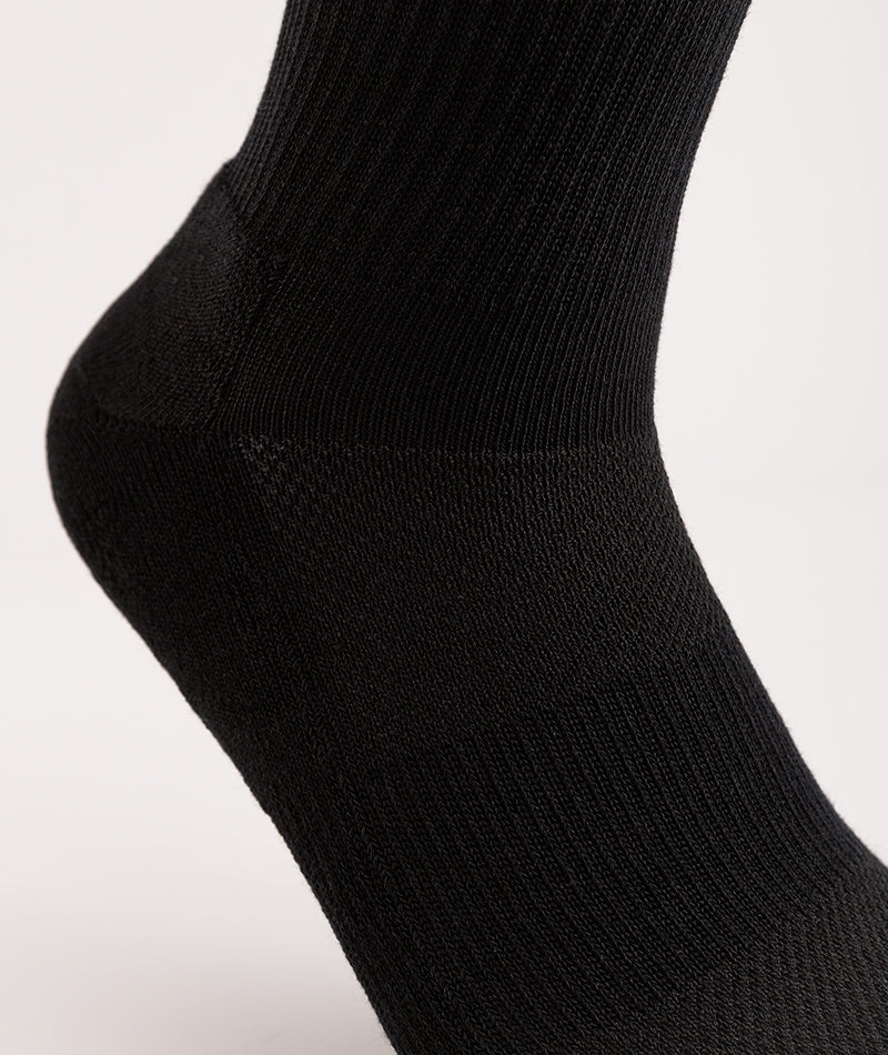Flagship Black Supima Cotton Crew Socks