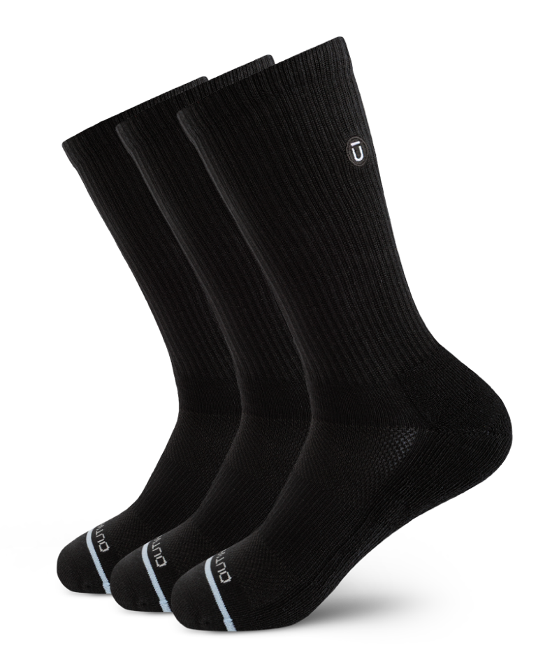 Lot de 3 paires de chaussettes ras du cou Flagship en coton Supima noir