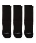 Flagship Black Supima Cotton Crew Socks 3-Pack