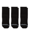 Lot de 3 chaussettes courtes en coton Supima noir emblématique