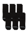 Chaussettes courtes en coton Supima noir de qualité supérieure - paquet de 6