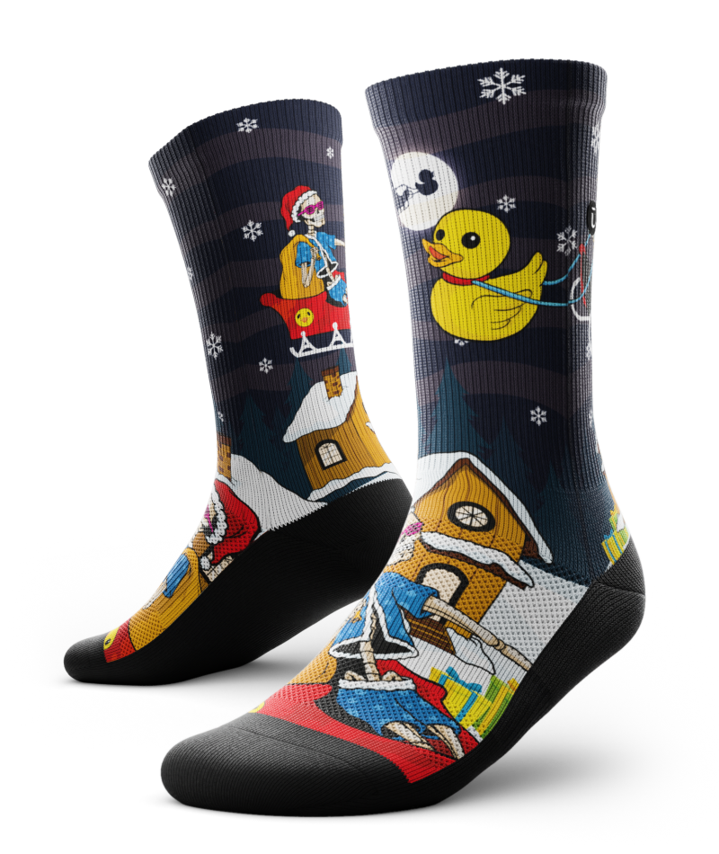 Bony Claus Crew Socks