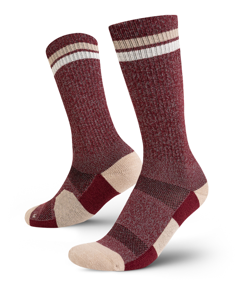 Everyday Merino Crew Socks Brick