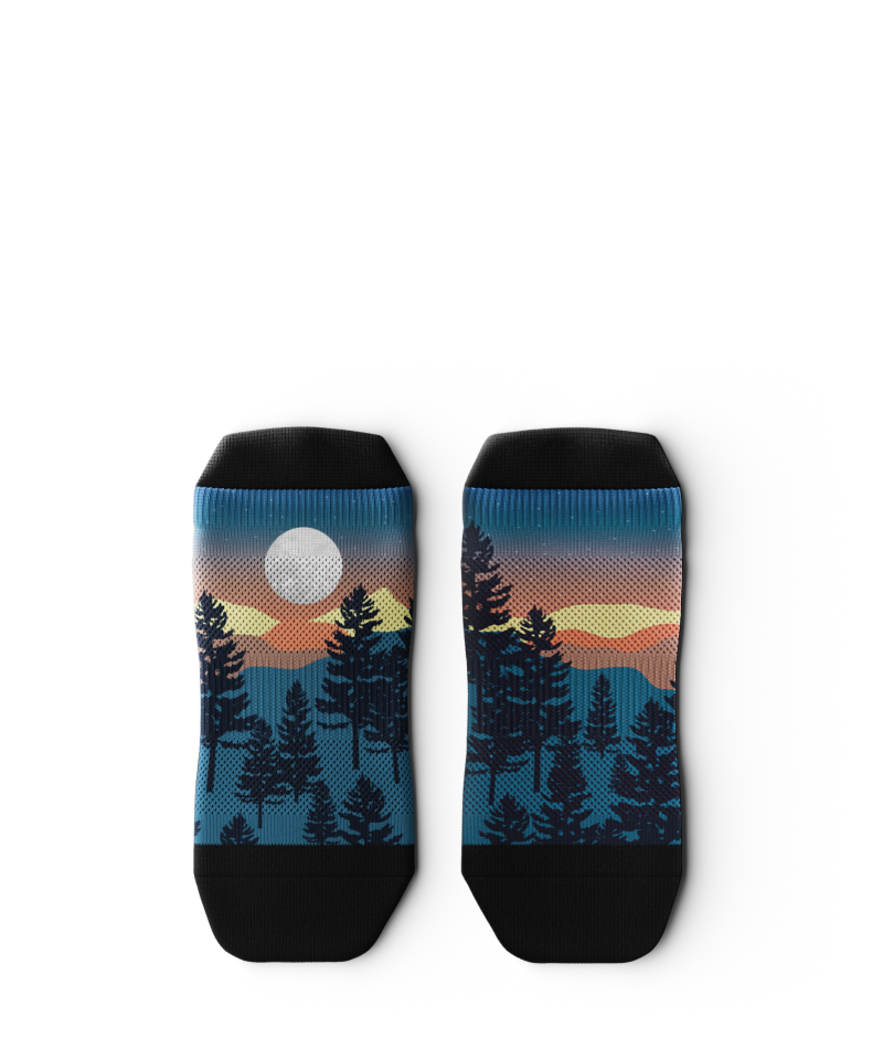 Bright Night Athletic Ankle Socks