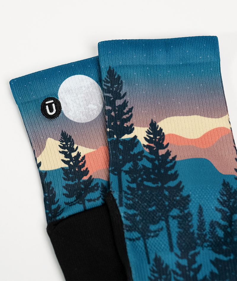 Bright Night Athletic Quarter Socks