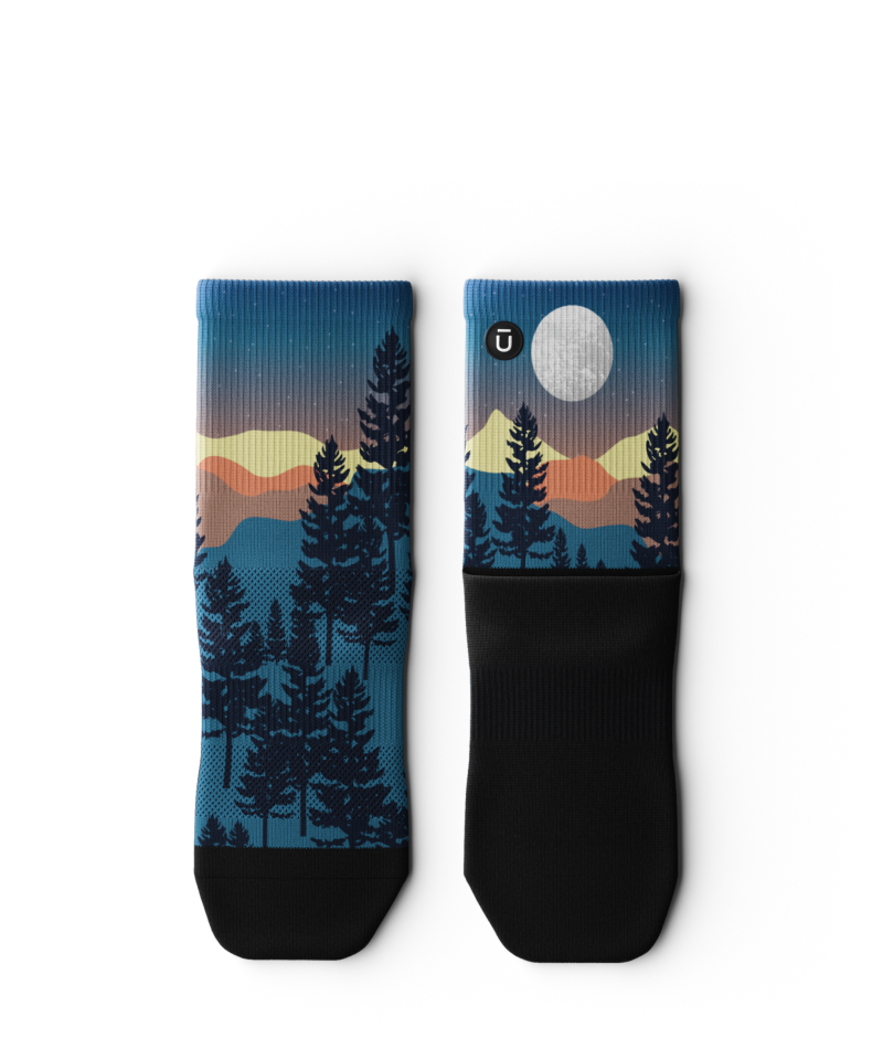 Bright Night Athletic Quarter Socks