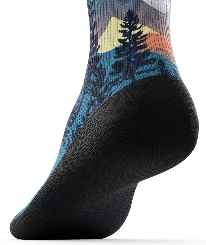 Bright Night Athletic Quarter Socks