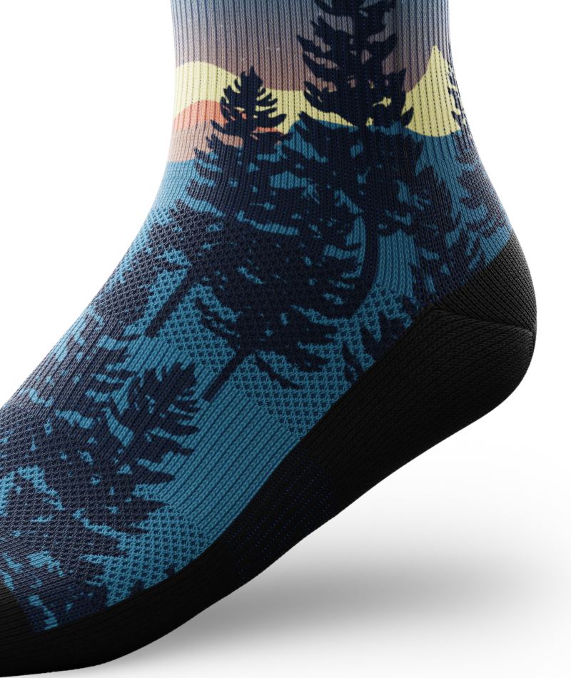 Bright Night Athletic Quarter Socks