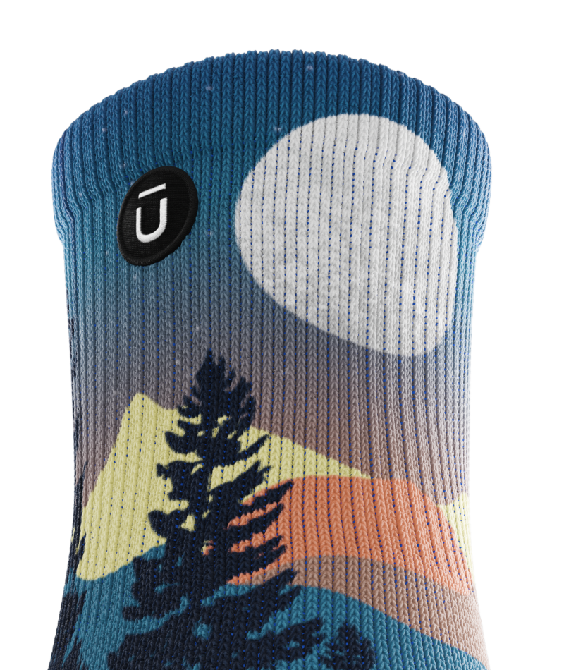 Bright Night Athletic Quarter Socks