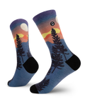 Chaussettes ras du cou légères en laine mérinos Bright Night