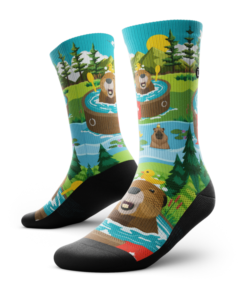Bubbly Beaver Crew Socks