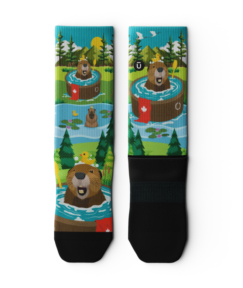 Bubbly Beaver Crew Socks